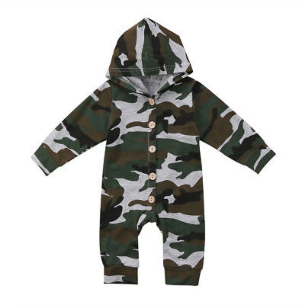 Baby Boy Camo Romper